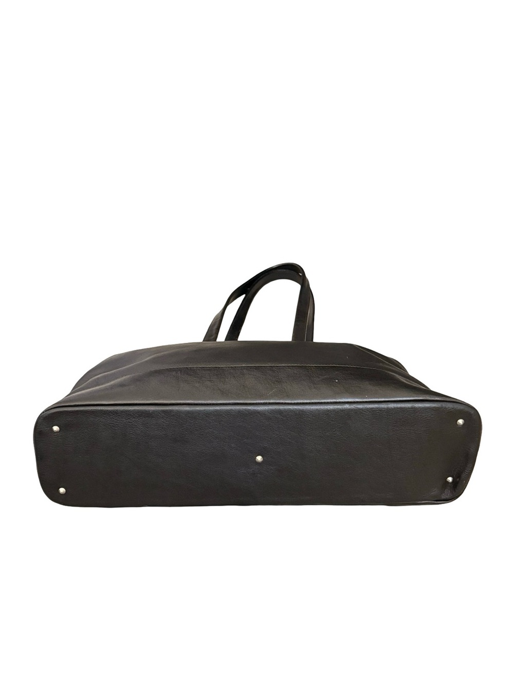 Vintage Furla Black Leather Dome Shoulder Bag With Silver Logo Made in Italy - Picture 10 of 17